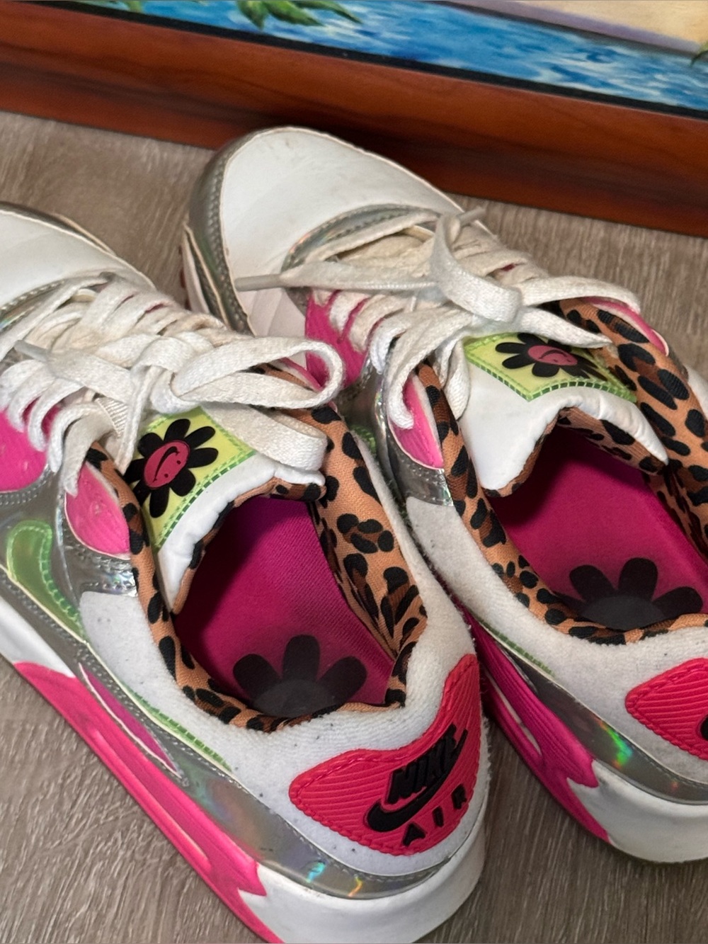 Nike Air Max 90 LX Daisy Leopard Iridescent Women's sneakers - Picture 5 of 7